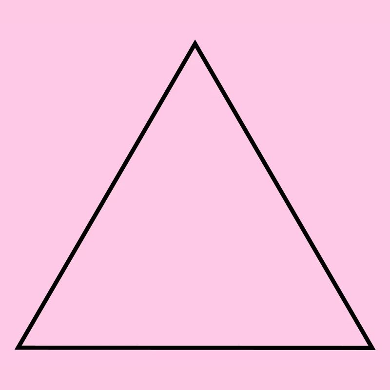 Triangle / / isocèle équilatéral / / cadre