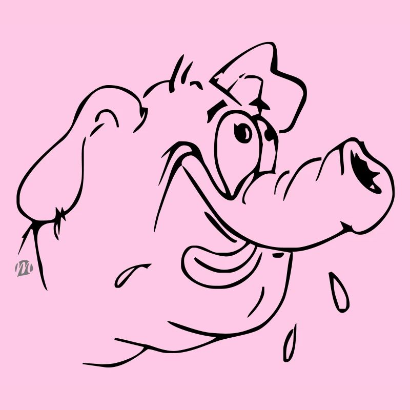 Schwein Karikatur 02