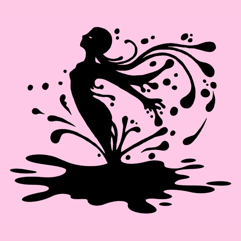 Silhouette und Tusche