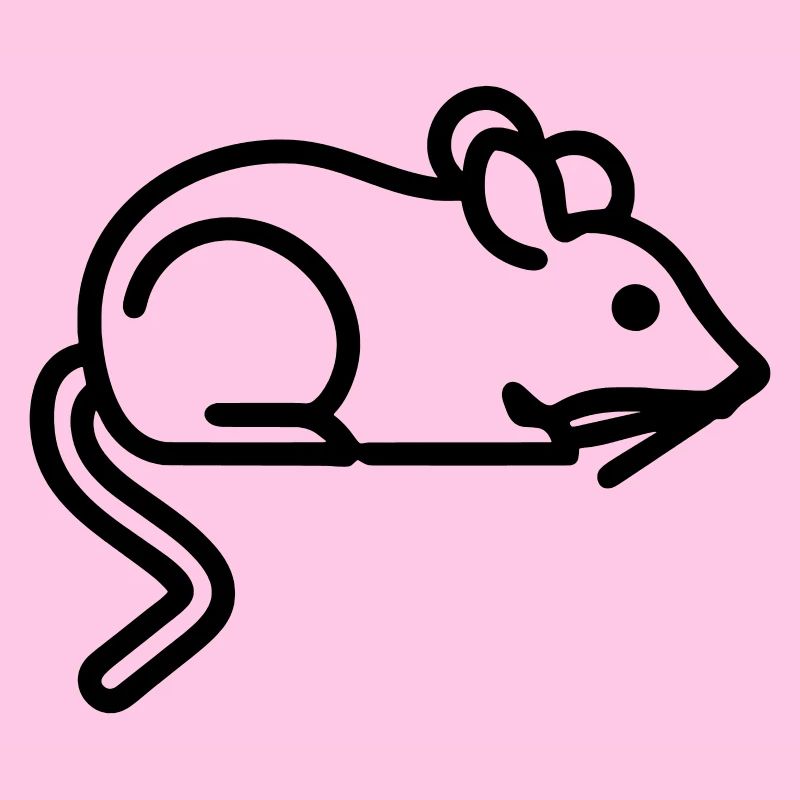 Icône de souris - Conception simple de contour noir