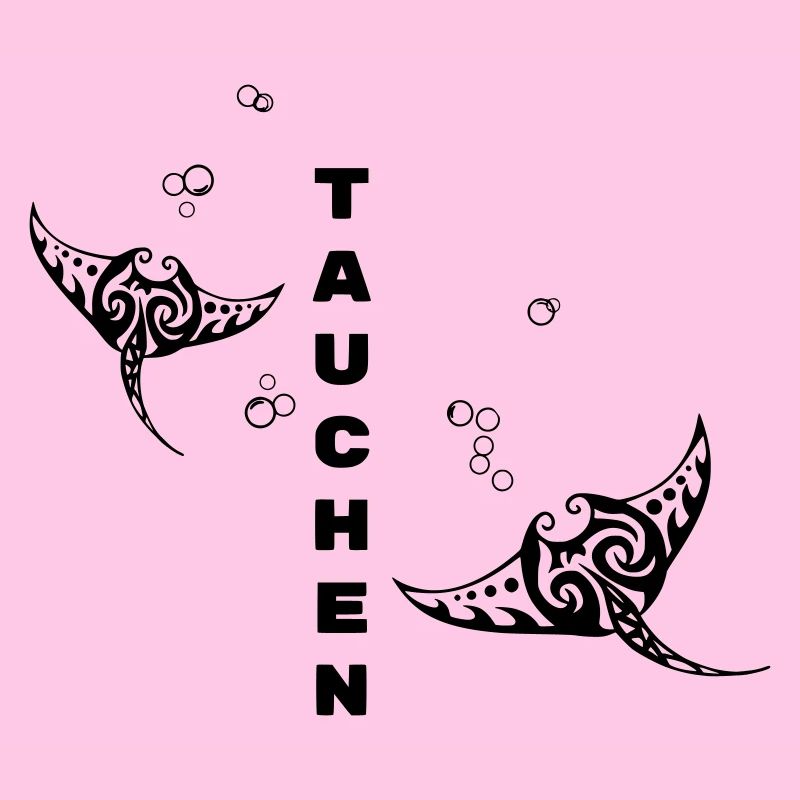Plongée – Tribal Manta Rays Design