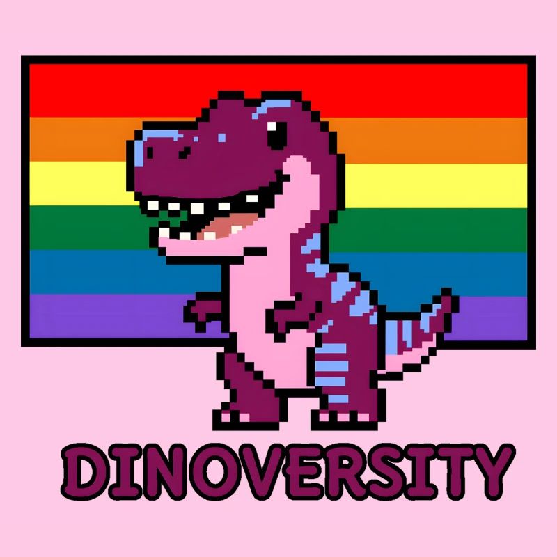 DinoVERSITY - Pixel Art Dinosaurier Pride! 🌈🦖