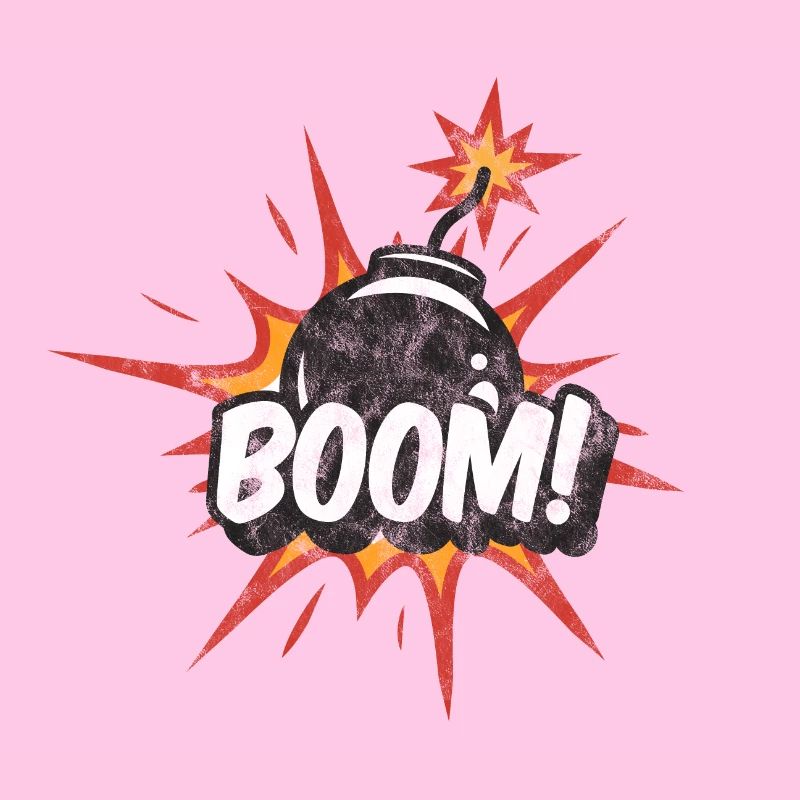 Boom! Bombe Explosion Kinder Comic