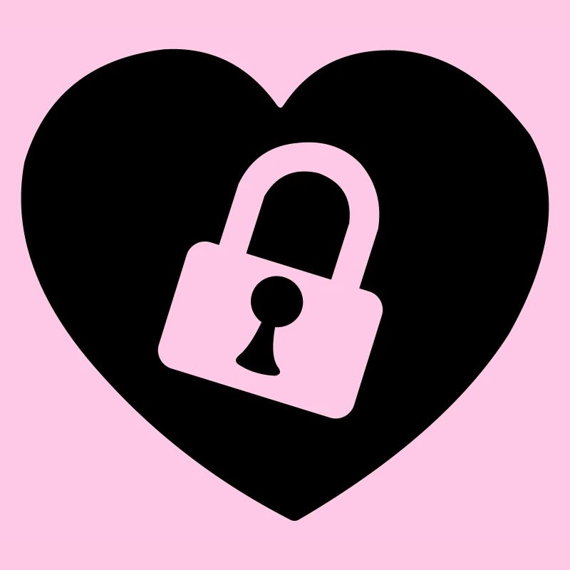 Herz oder Herz mit Schloss aufgeschnitten mein Herz