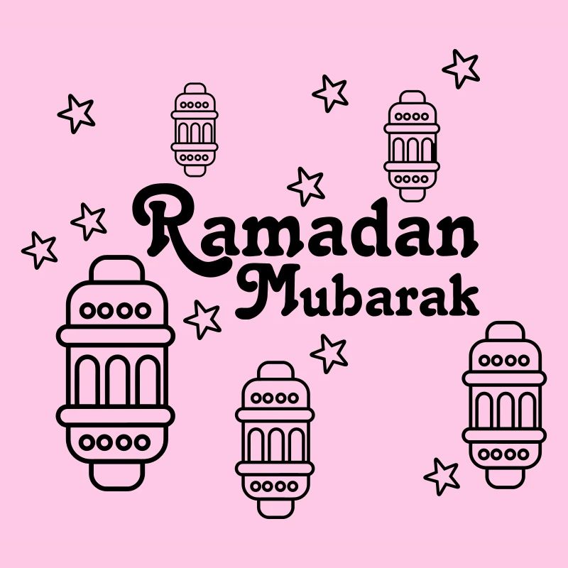 Ramadan Mubarak Lichter, Sternchen