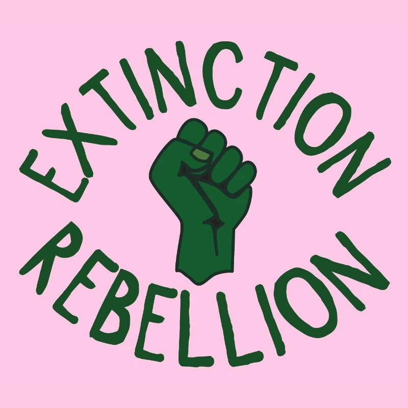 Extinction Rebellion Faust grün