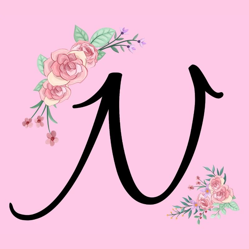 Buchstabe n Blumen