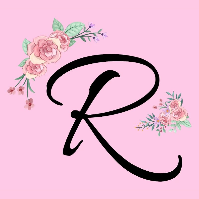 Lettre r fleurs