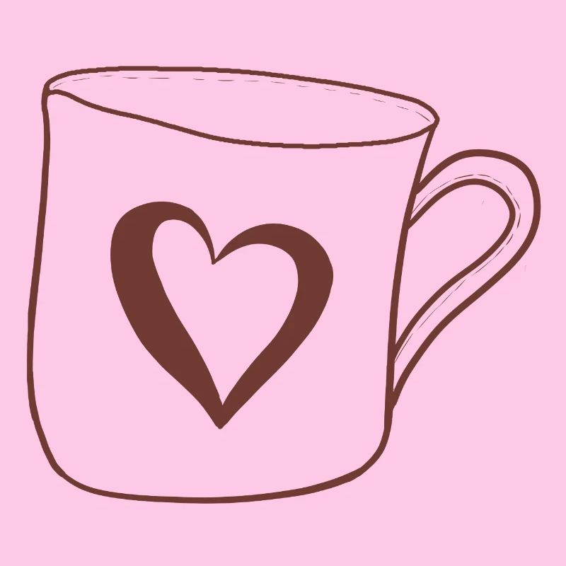 Becher mit Herz
