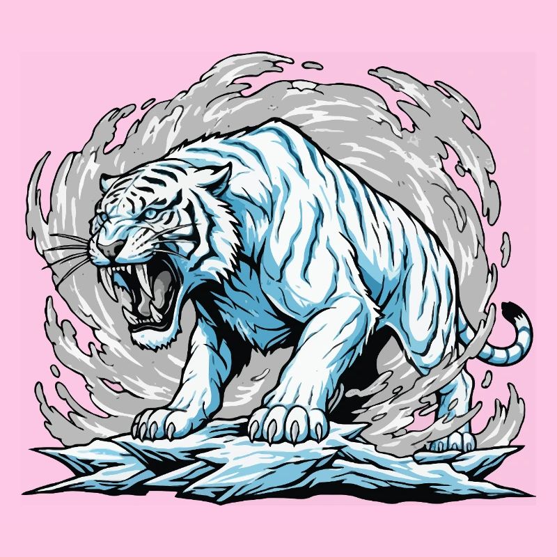 Der gefrorene Tiger im Golf