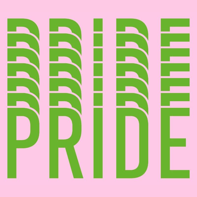 Lime Green Pride Textdesign
