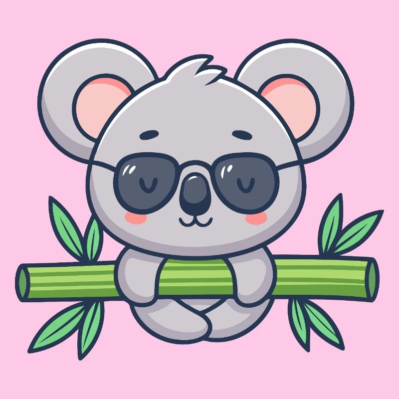 Koala on Solar Bamboo