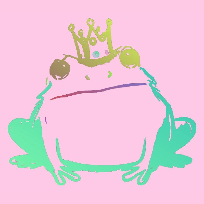 Froschkönig und Neonkrone