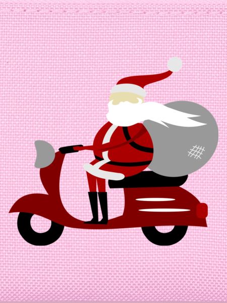 Weihnachten - Weihnachtsmann Roller