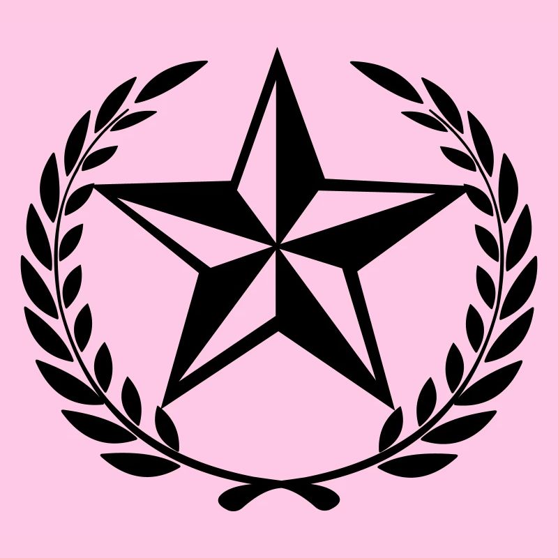 Stern im Lorbeerkranz