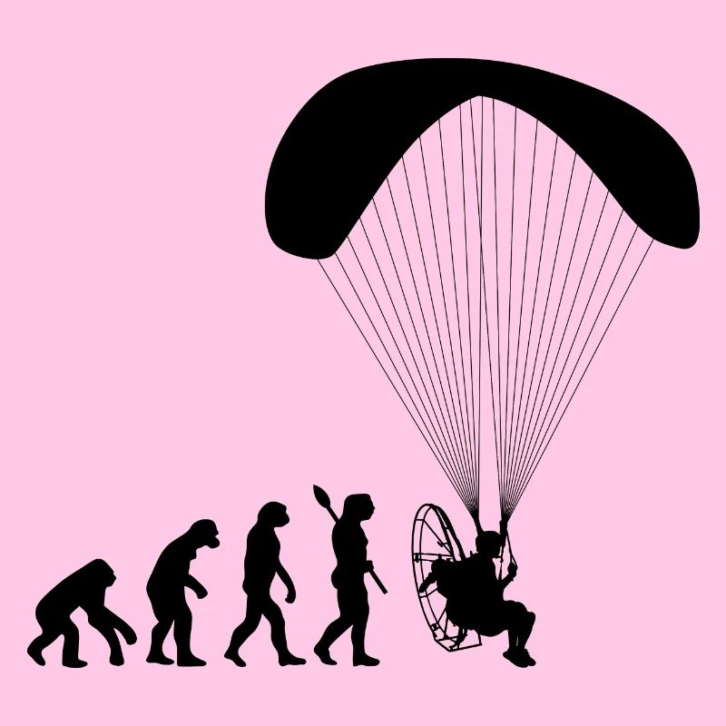 Paramotoring Human Evolution Funny
