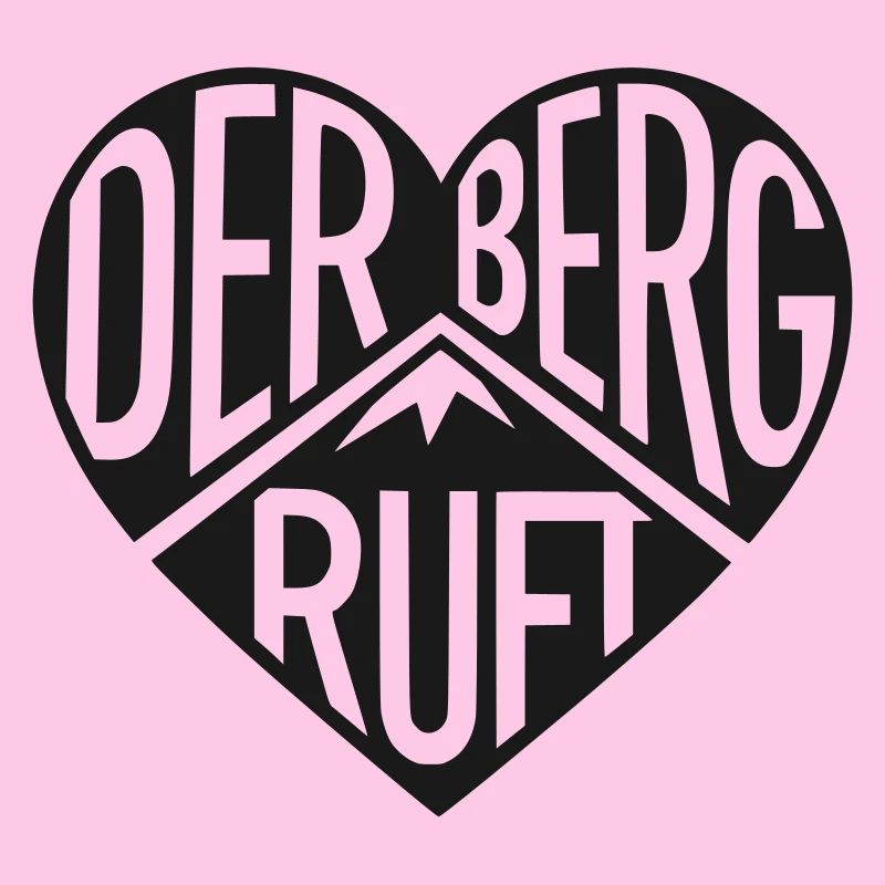 Der Berg ruft Herzprint