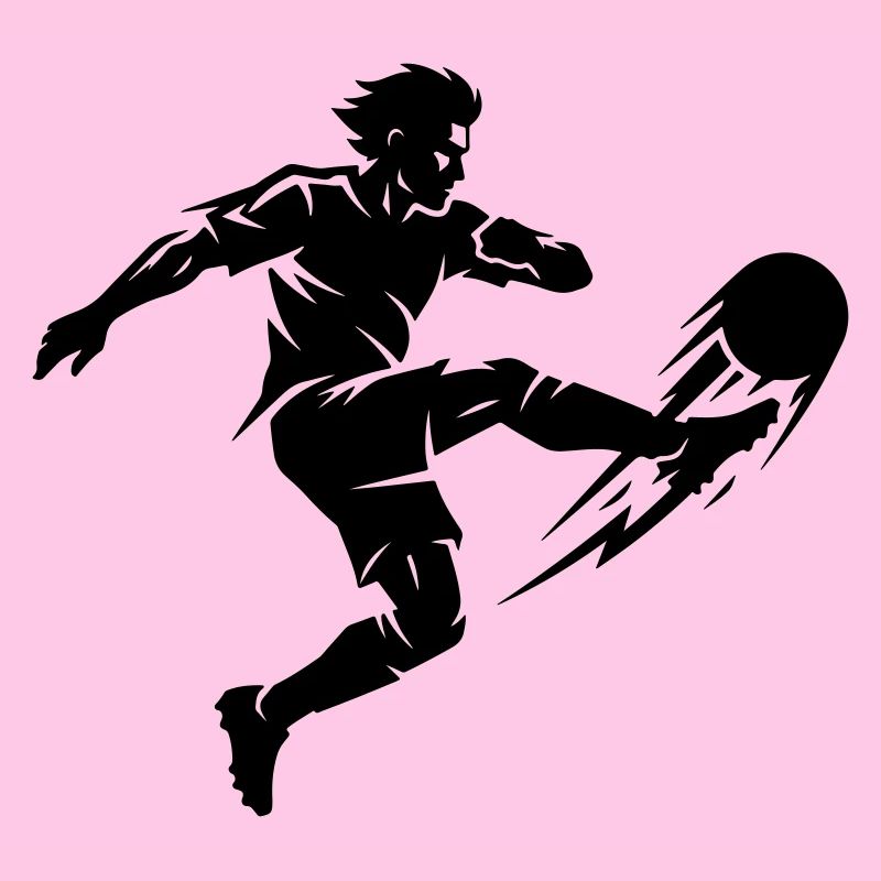 Silhouette du footballeur