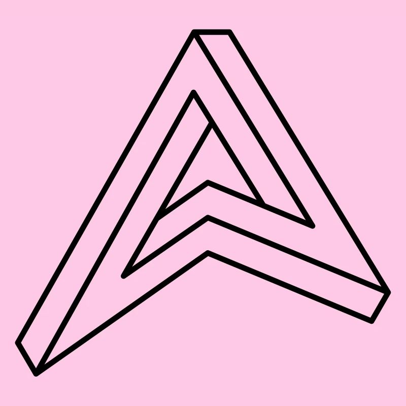 impossible chiffre Hipster géométrie triangle Escher