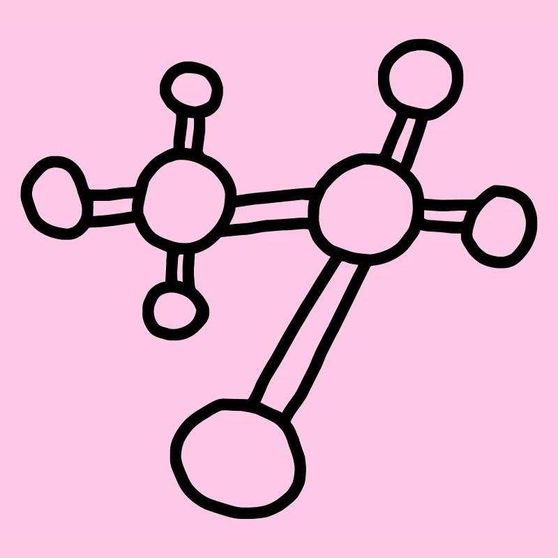 Molécule atomique / physique mécanique réseau atomique