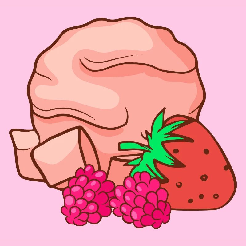 Eis Speiseeis Eiskrem Eiscreme Erdbeeren Himnbeere