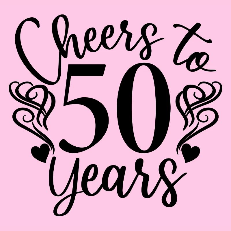 Cheers To 50 Years - Geburtstags- oder Jubiläumsgeschenk