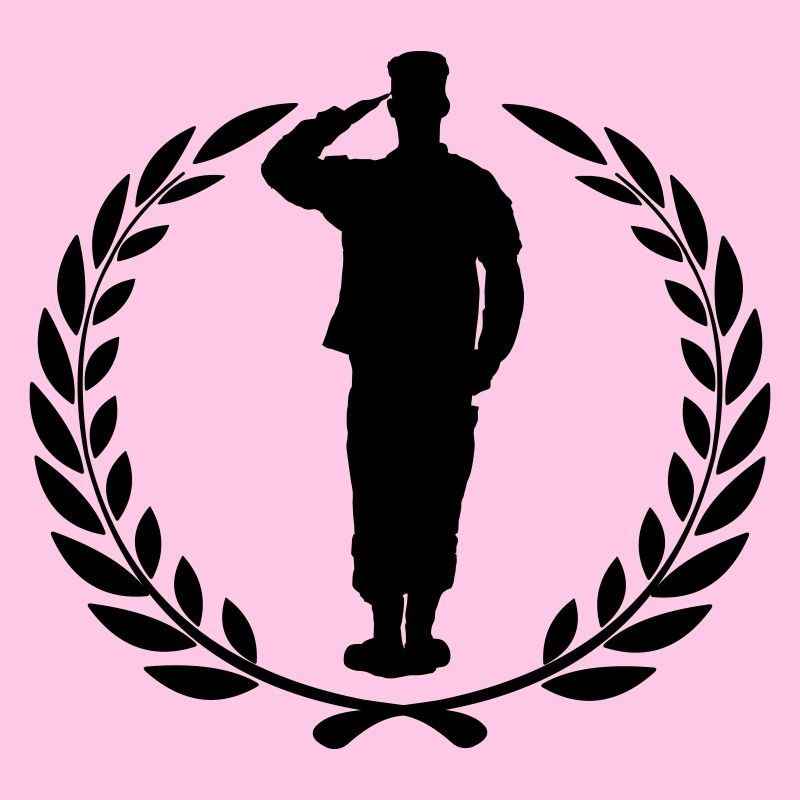 Respect soldier laurel wreath greets