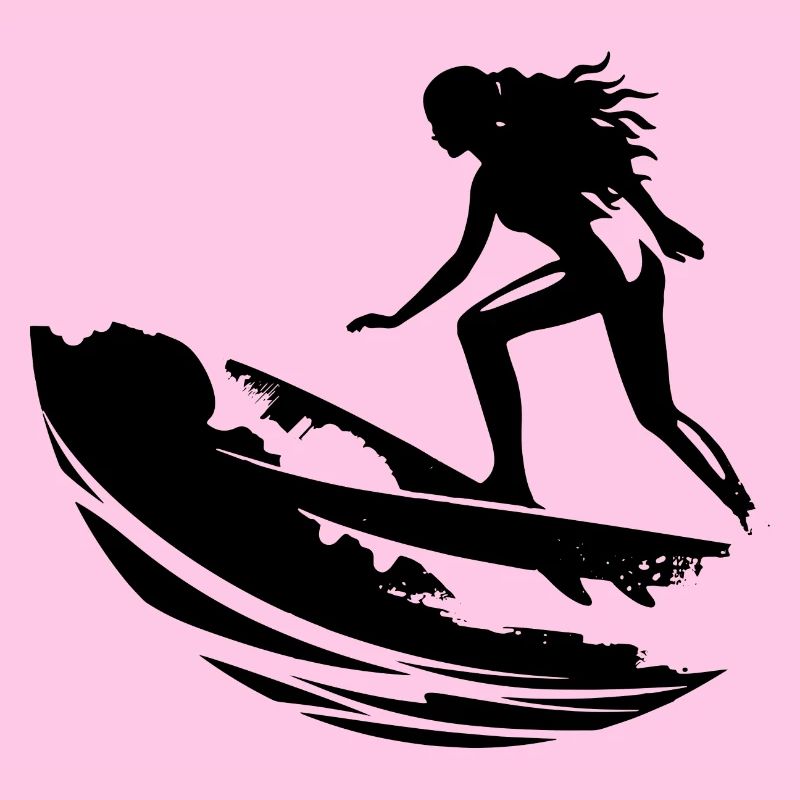Weiblicher Surfer