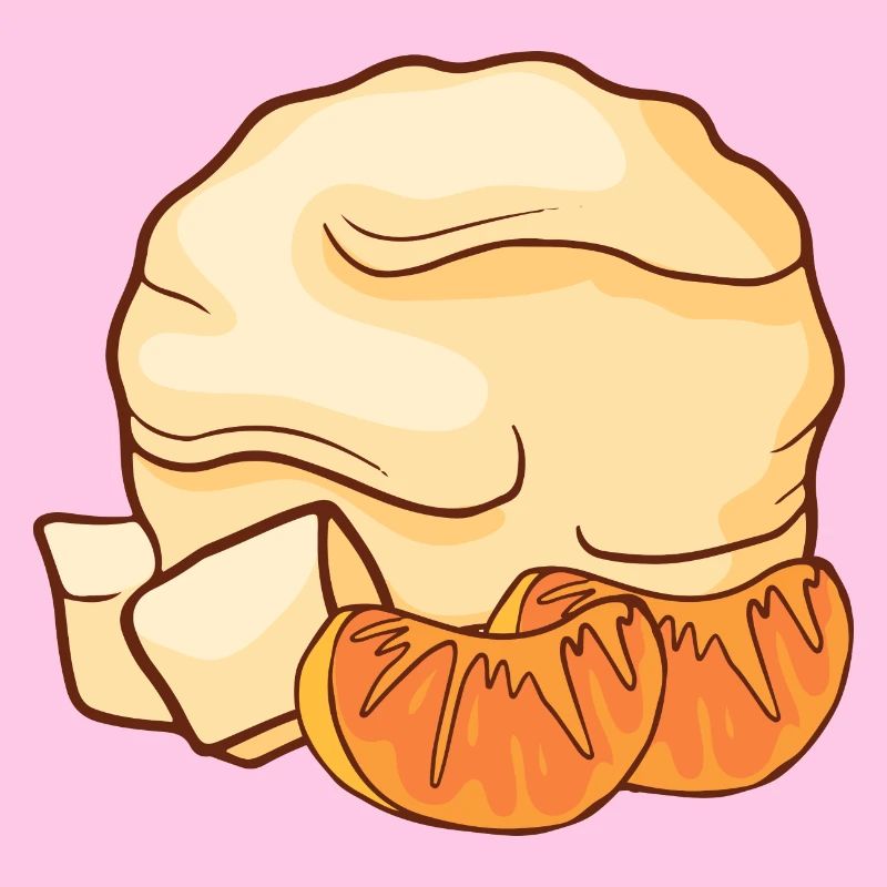 Mandarinen Eis Speiseeis Eiskrem Eiscreme Kugeleis