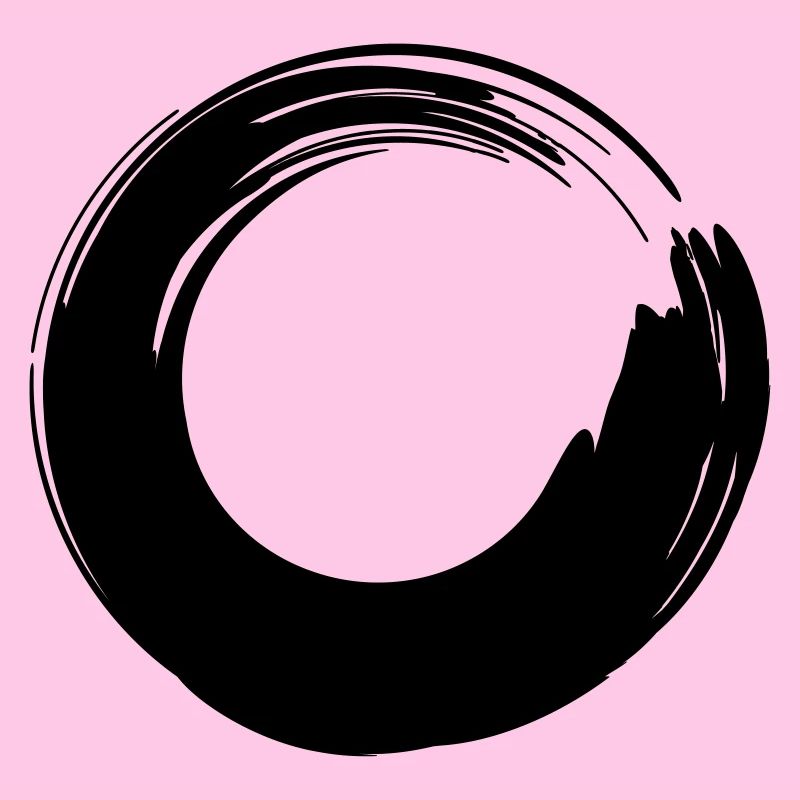 Pinselstrich-Kreis