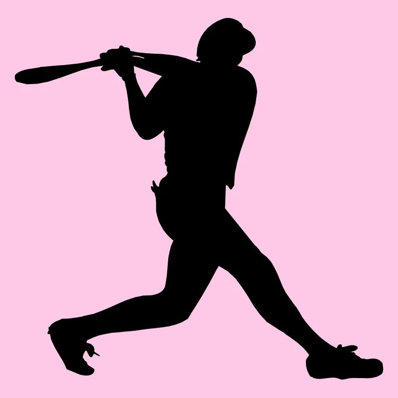 Baseball-Mann Junge mit Helm auf Strikes