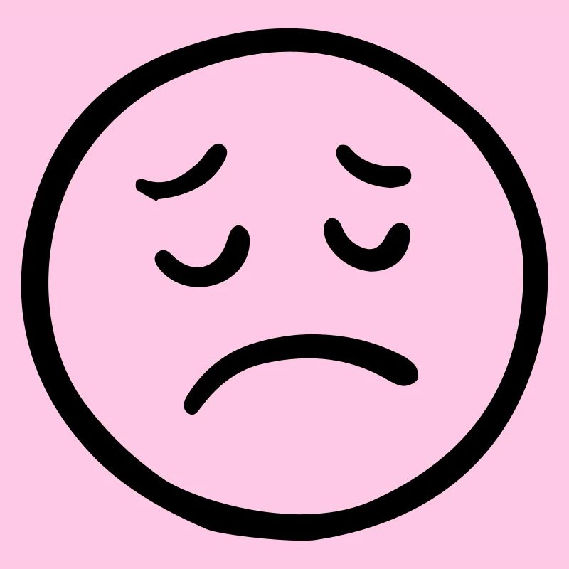 Sad face with thoughtful look