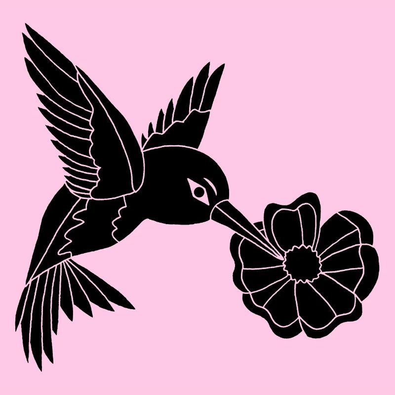 Schwarzer Vogel auf Nahrungssuche