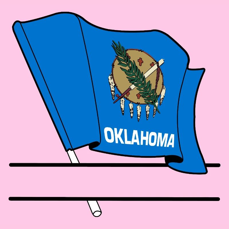 Flagge Oklahoma Textbanner