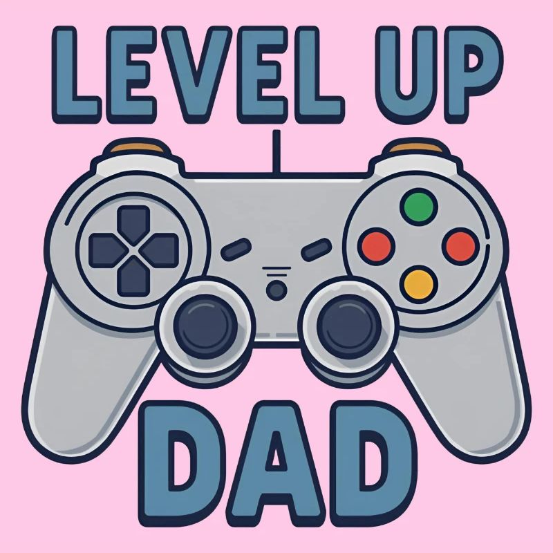 Level Up Dad – Gamer Controller Gift