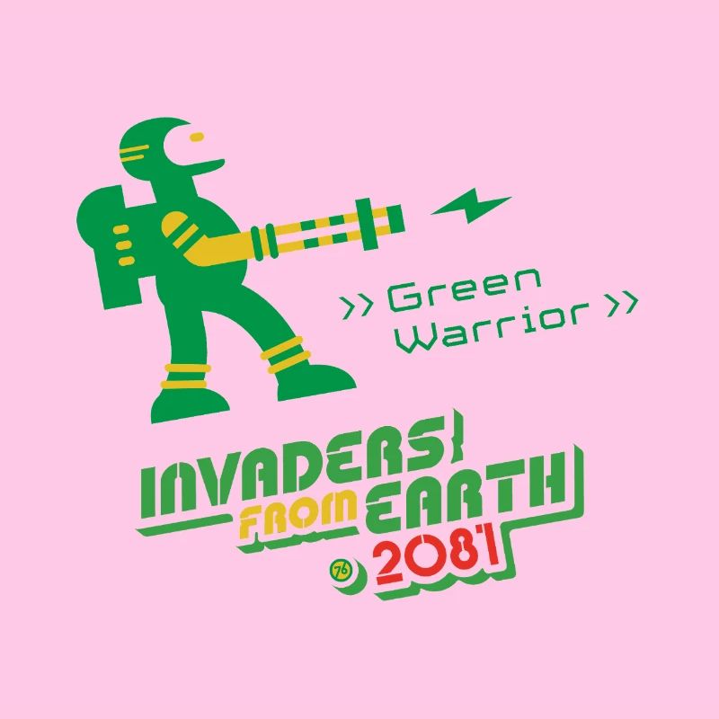Invaders From Earth 2081 GREEN WARRIOR