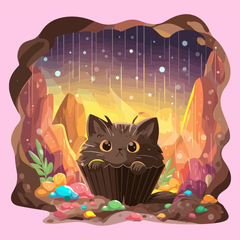 Cat Cake Crystal Cave