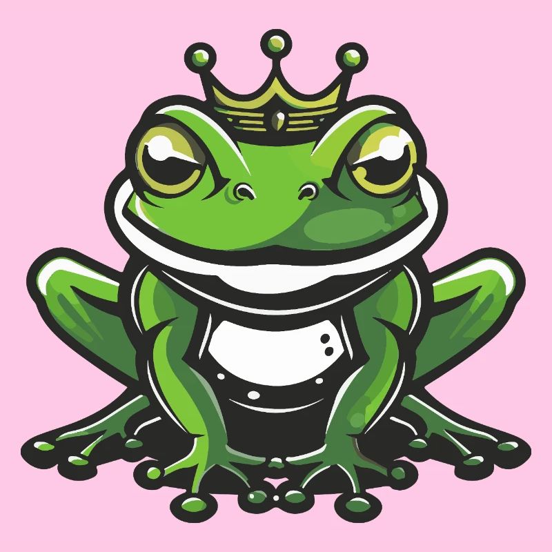 Frosch Kopf Krone