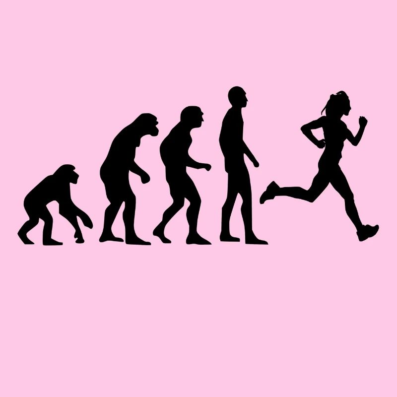 Human Evolution Running Jogging Joggen Geschenk