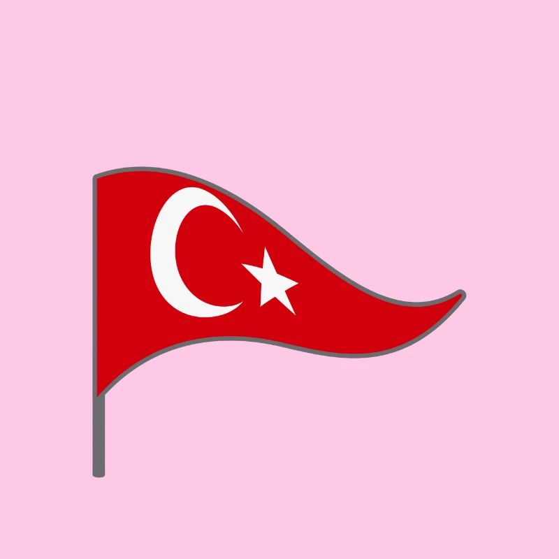 Drapeau. Drapeau. Drapeau du pays. Erdo.Turkey. Turquie.
