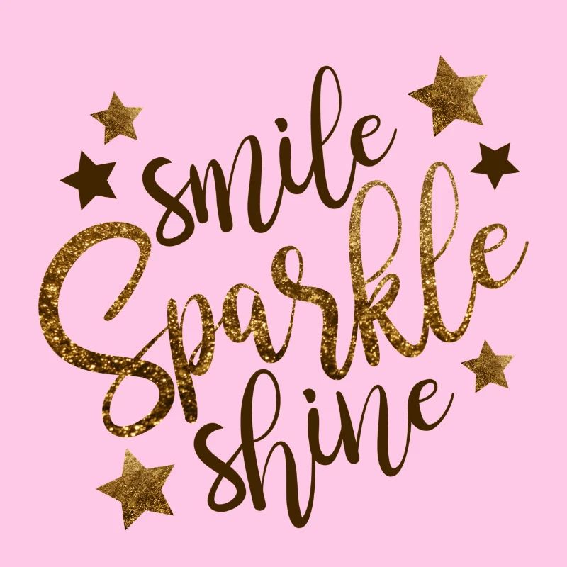 Smile Sparkle Shine! Spruch Blogger Geschenkidee