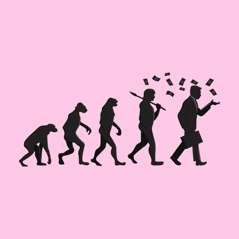 Evolution - Kapitalist - Geschenk
