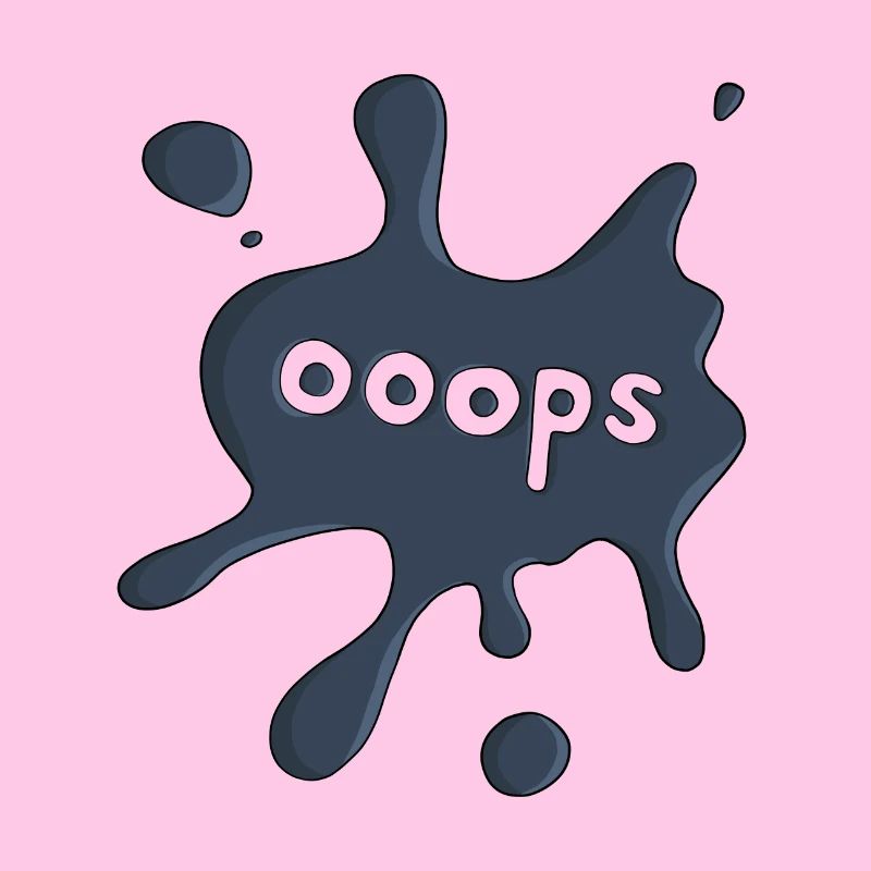 Fleck ooops dunkelblau