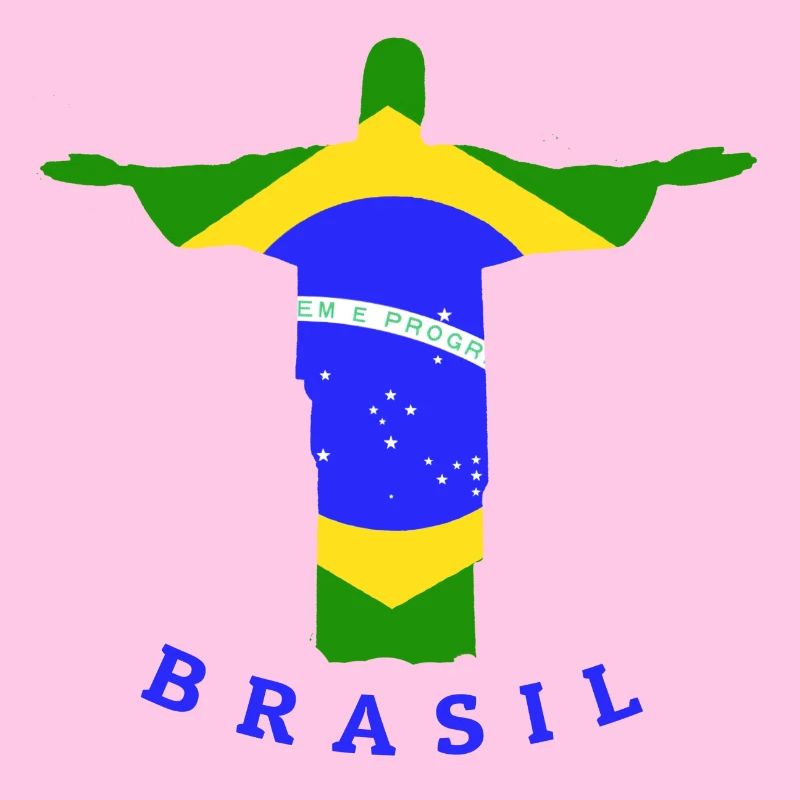 Brasil Flag Statue