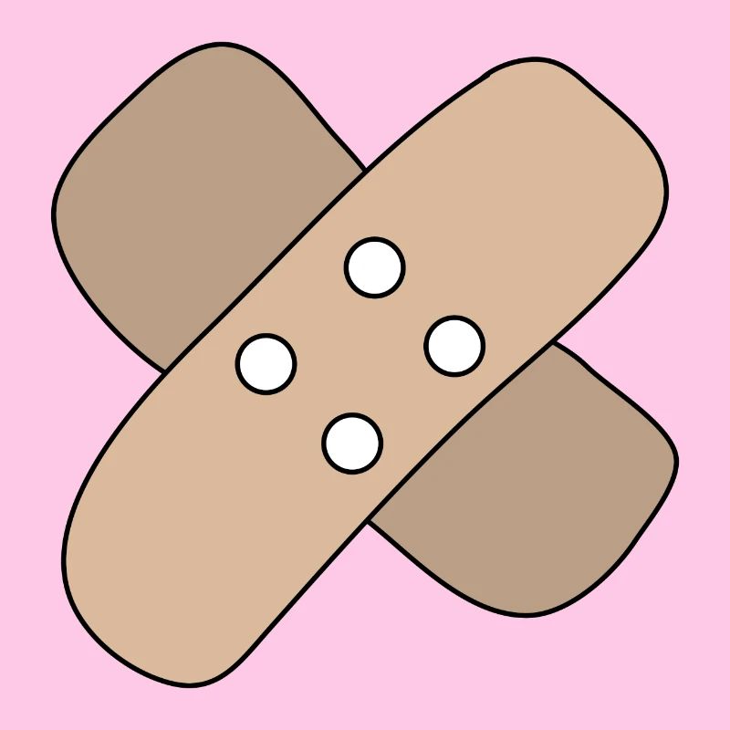 Patch, blessure, blessure, guérison, idée cadeau