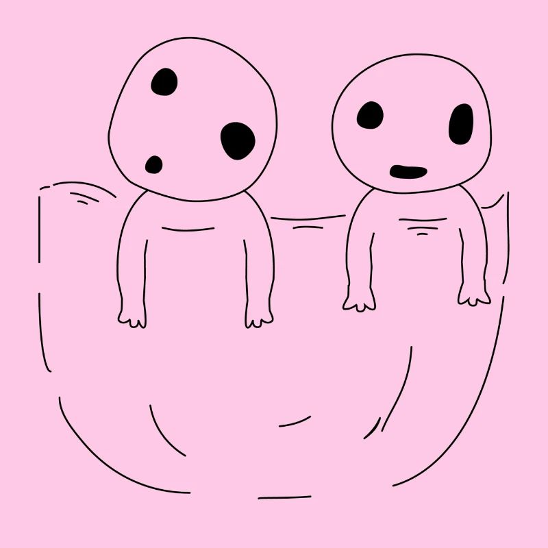 Mignon esprit de forêt d'anime dans la poche de poitrine