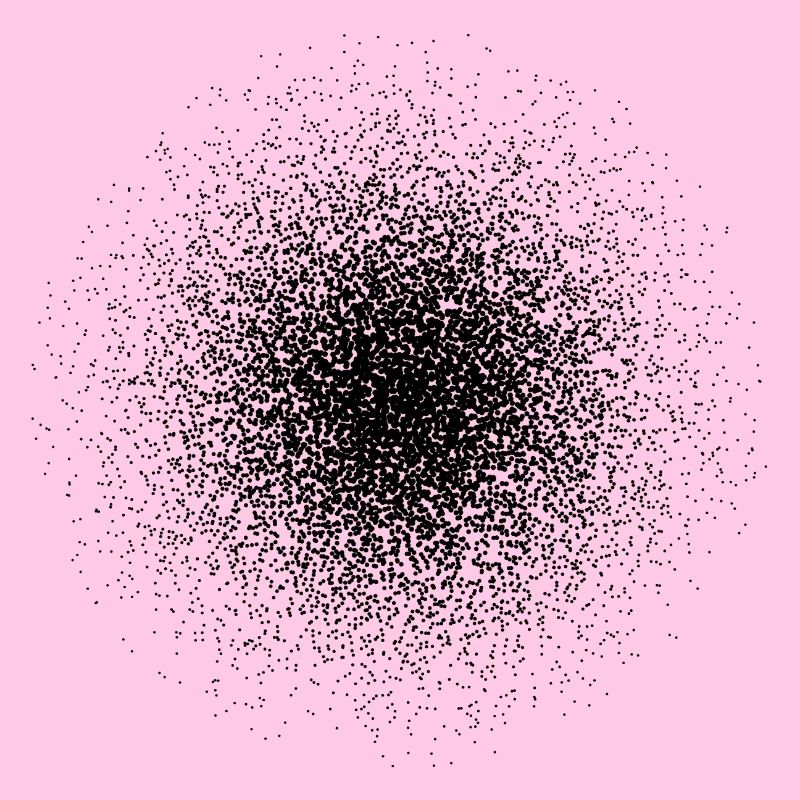 Black point cloud