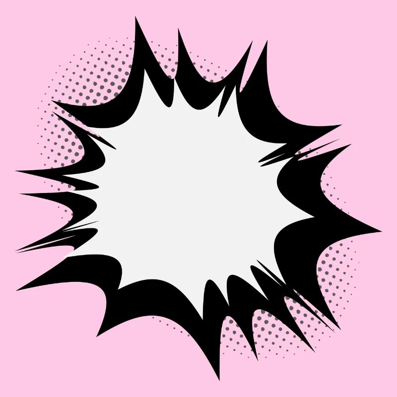 Speech comic bulle explosion