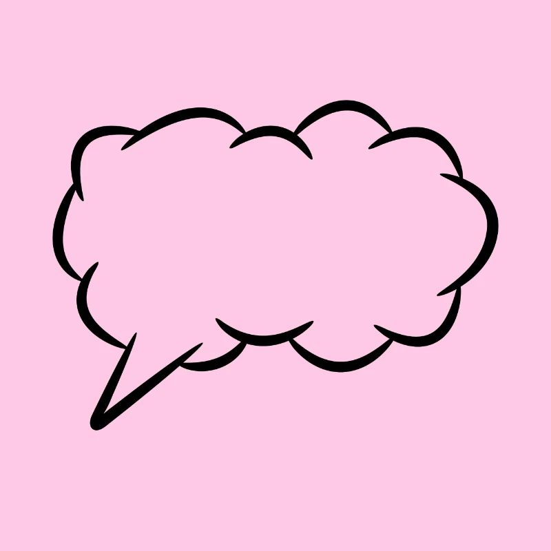 Speech bubble thought bubble