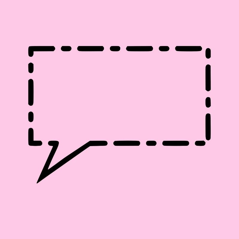 Speech bubble black